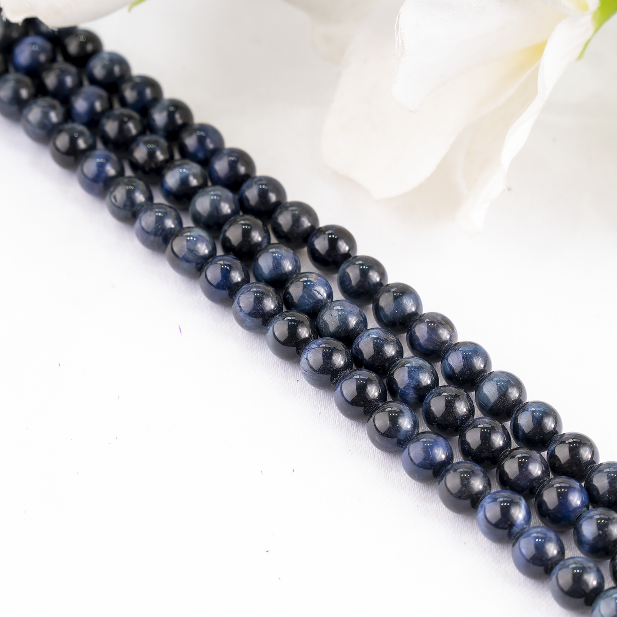Blue Tiger Eye Beads, Natural Round Crystal Beads 6mm to 12mm | Beads | Wiccan Center