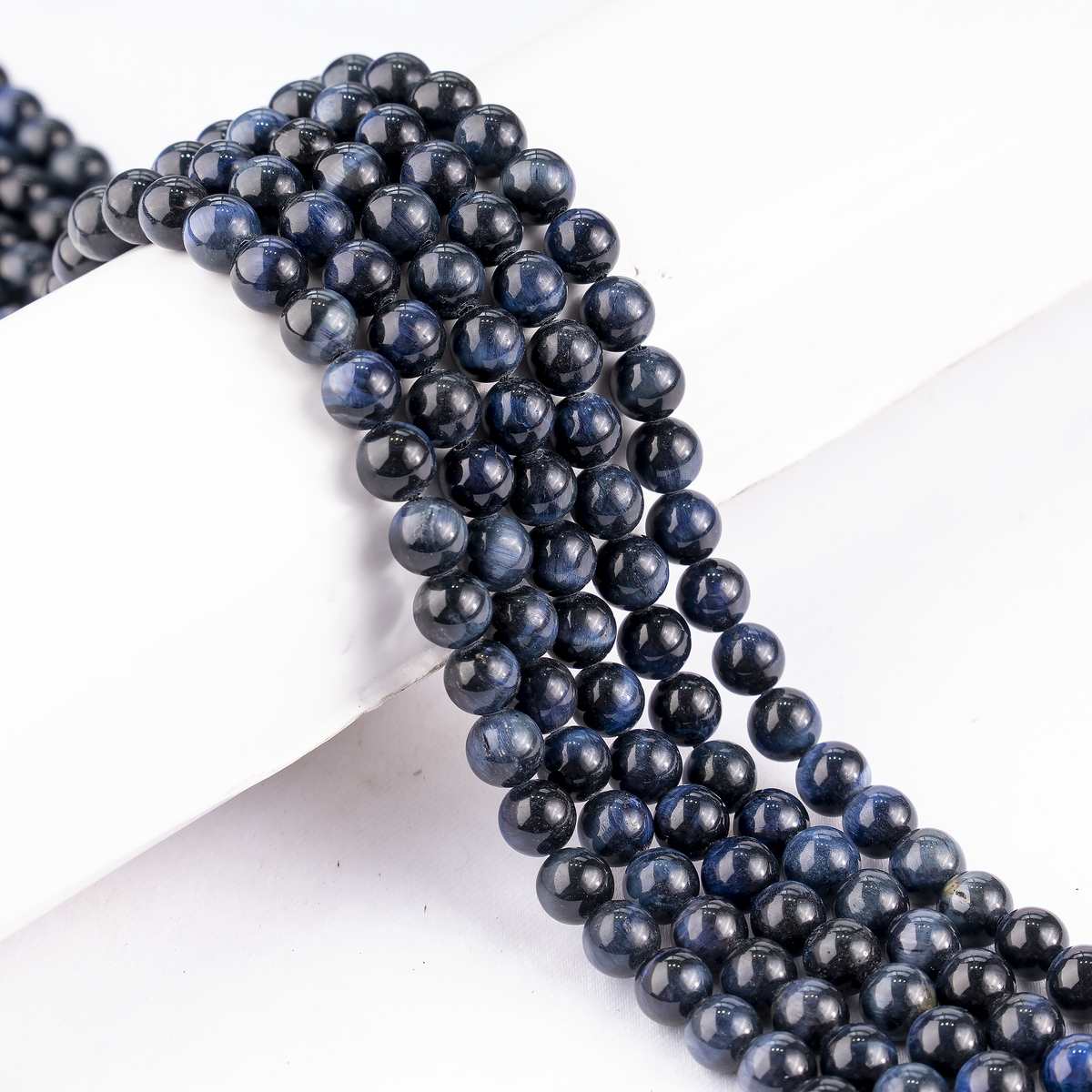 Blue Tiger Eye Beads, Natural Round Crystal Beads 6mm to 12mm