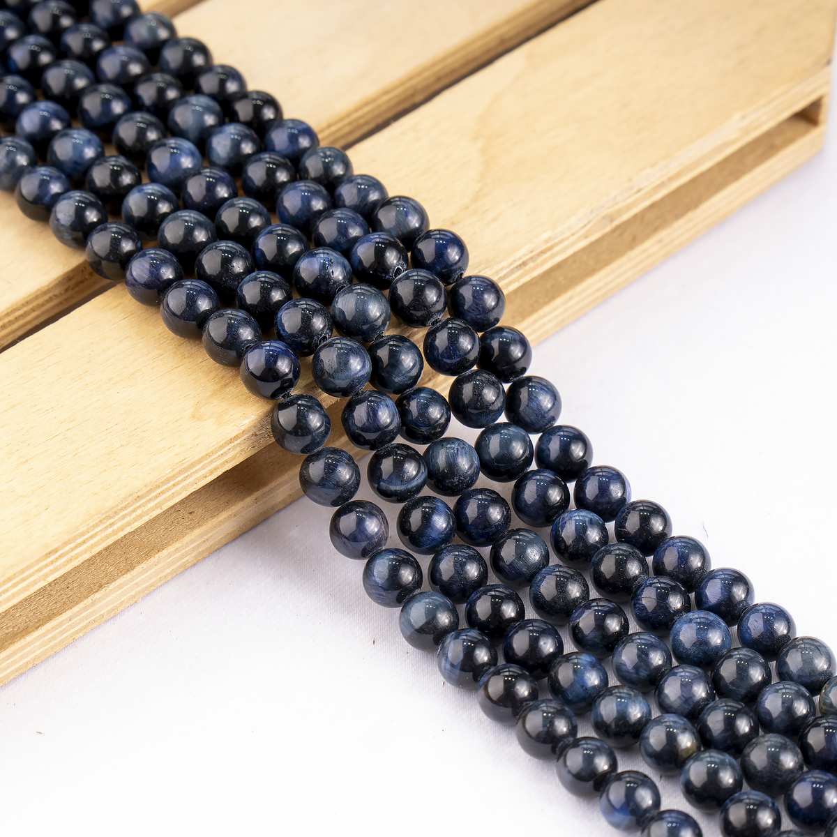Blue Tiger Eye Beads, Natural Round Crystal Beads 6mm to 12mm