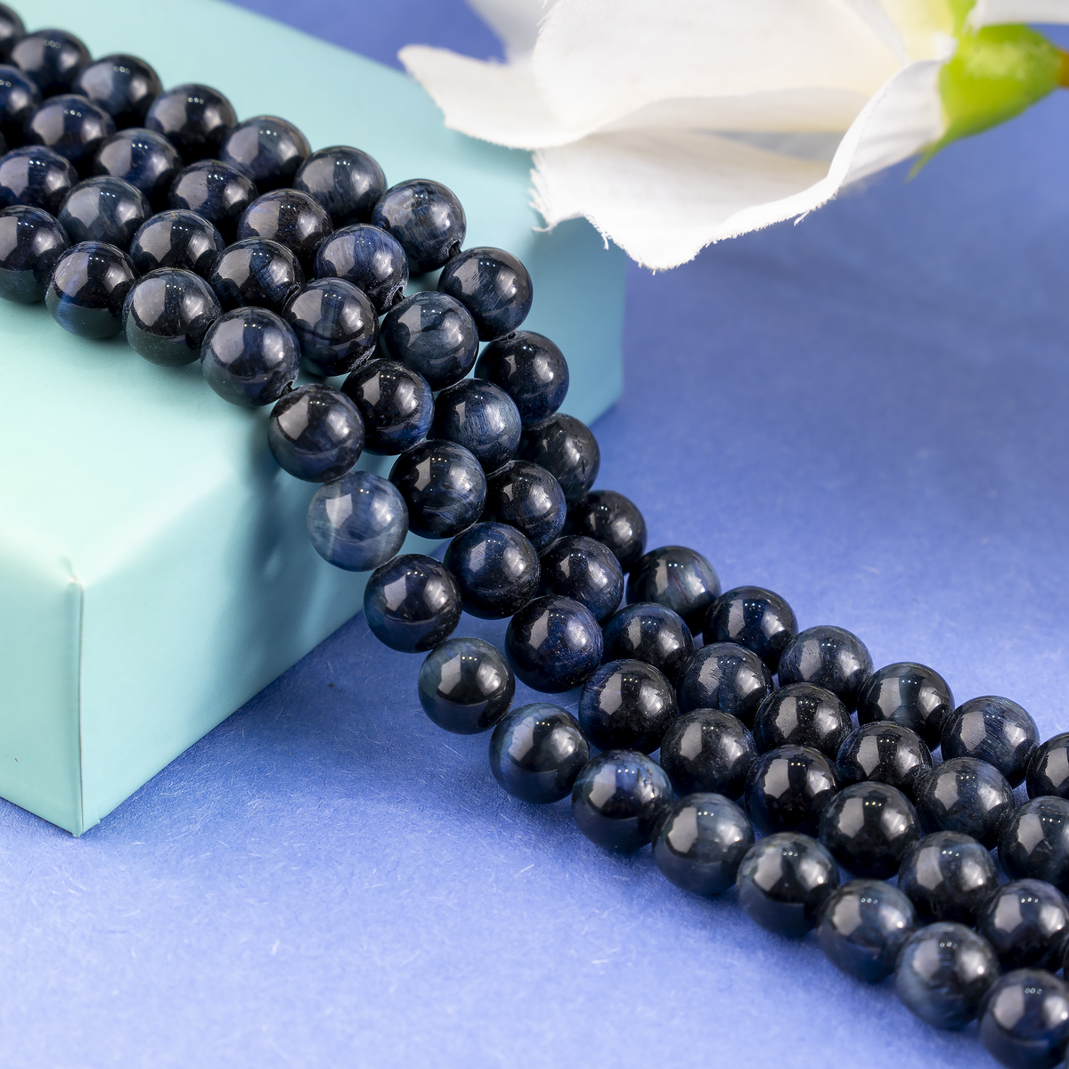 Blue Tiger Eye Beads, Natural Round Crystal Beads 6mm to 12mm | Beads | Wiccan Center