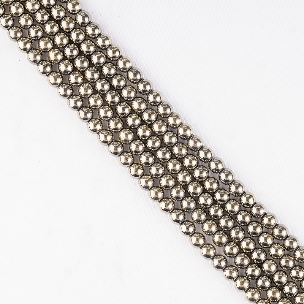 Golden Hematite Beads, Natural Round Crystal Beads 6mm to 10mm | | Wiccan Center