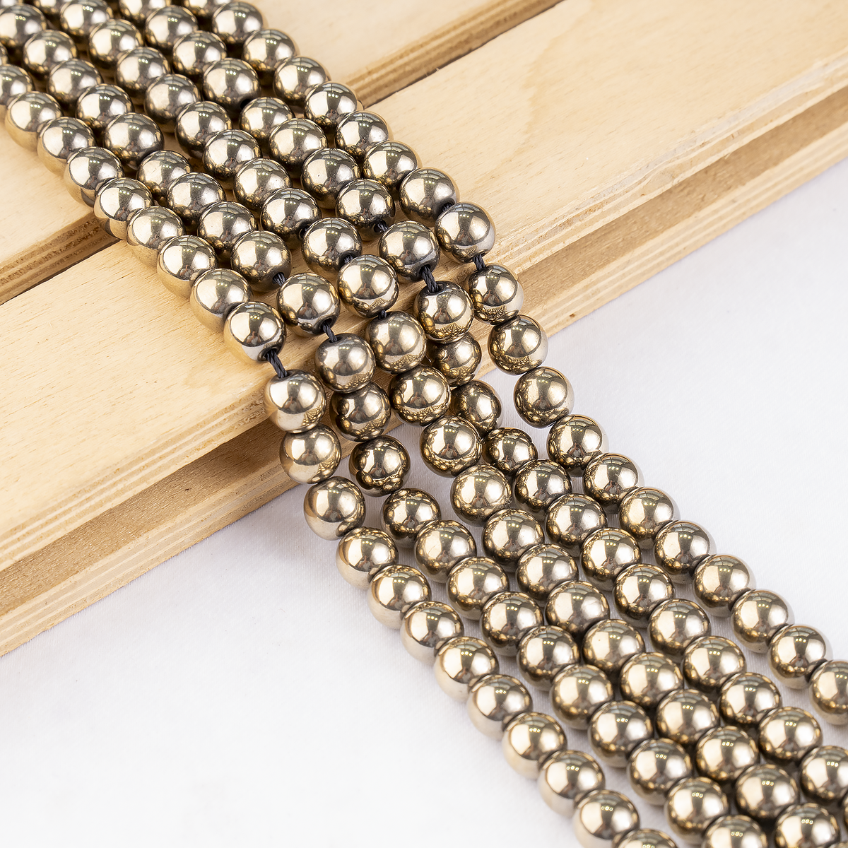 Golden Hematite Beads, Natural Round Crystal Beads 6mm to 10mm | | Wiccan Center