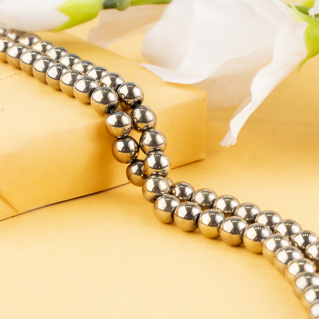 Golden Hematite Beads, Natural Round Crystal Beads 6mm to 10mm | | Wiccan Center