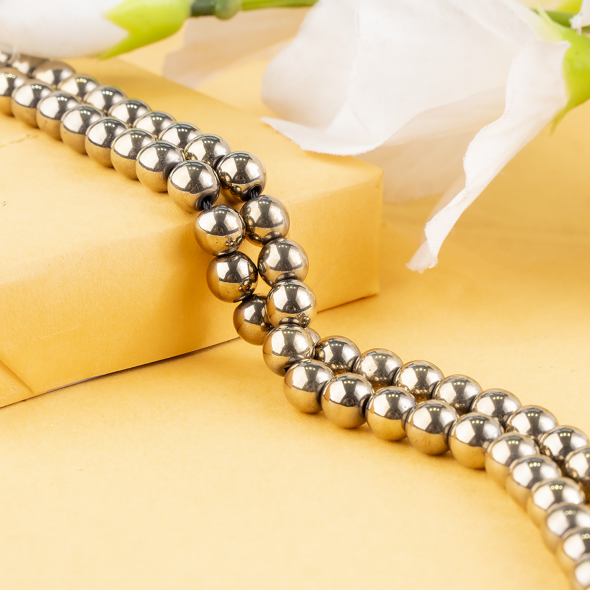 Golden Hematite Beads, Natural Round Crystal Beads 6mm to 10mm | | Wiccan Center