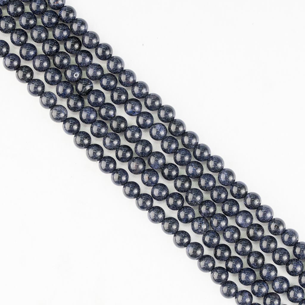 Blue Sandstone Beads, Natural Round Crystal Beads 4mm to 12mm | Beads | Wiccan Center