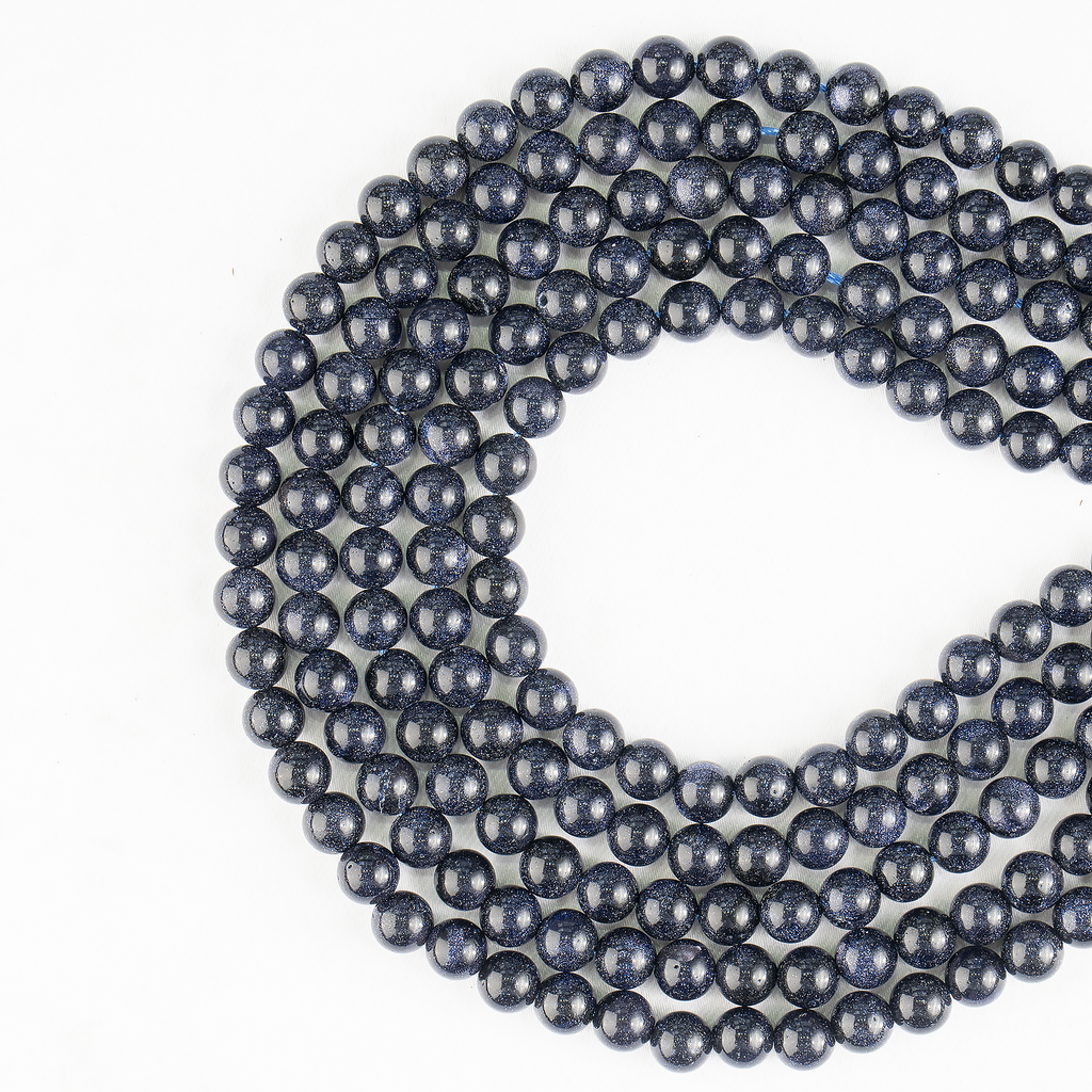 Blue Sandstone Beads, Natural Round Crystal Beads 4mm to 12mm | Beads | Wiccan Center