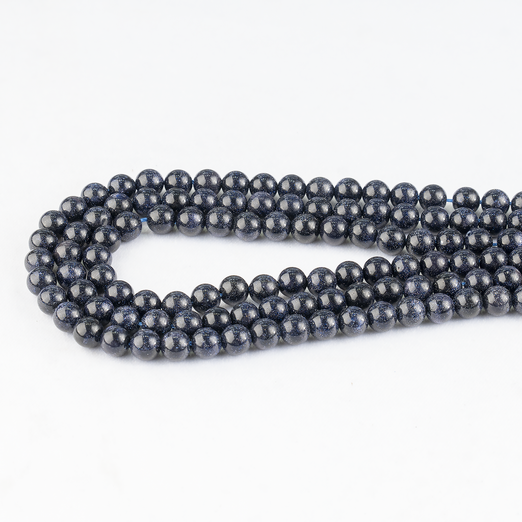 Blue Sandstone Beads, Natural Round Crystal Beads 4mm to 12mm | Beads | Wiccan Center