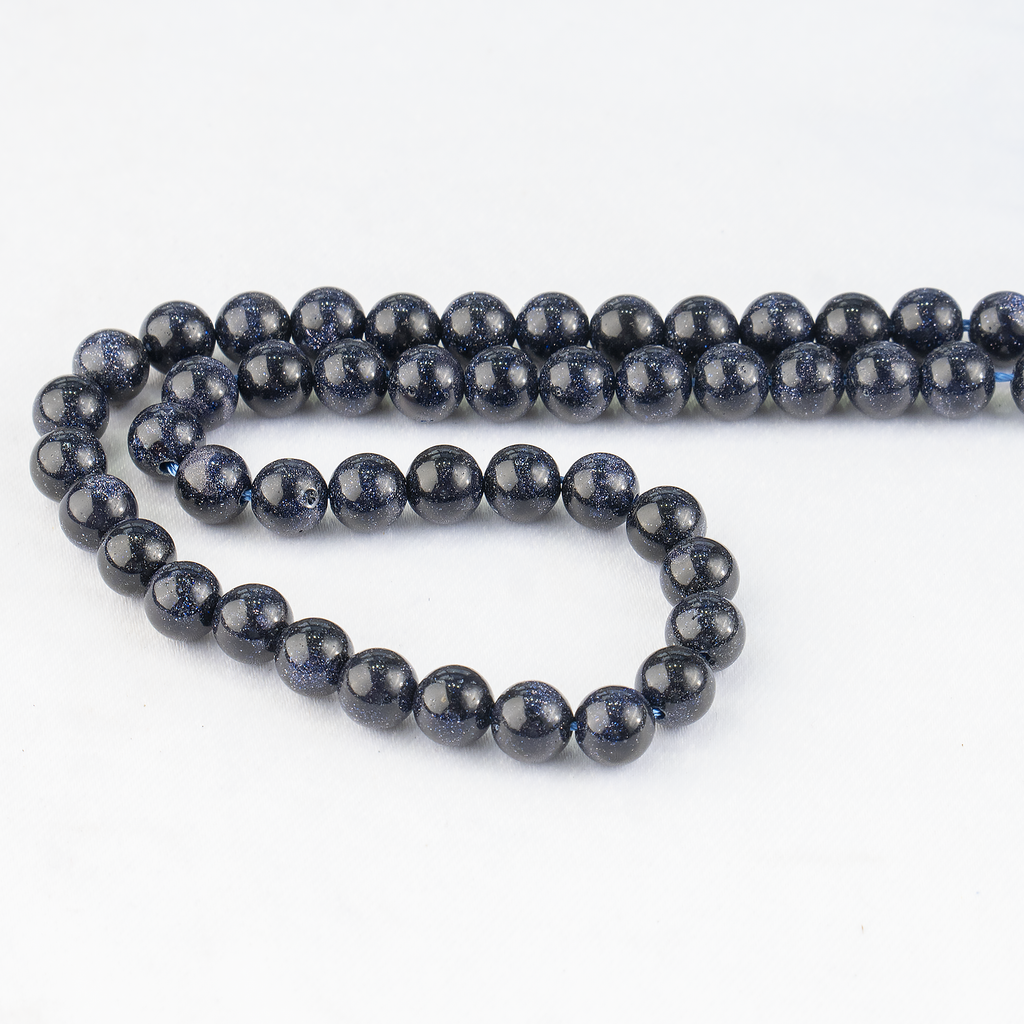 Blue Sandstone Beads, Natural Round Crystal Beads 4mm to 12mm | Beads | Wiccan Center