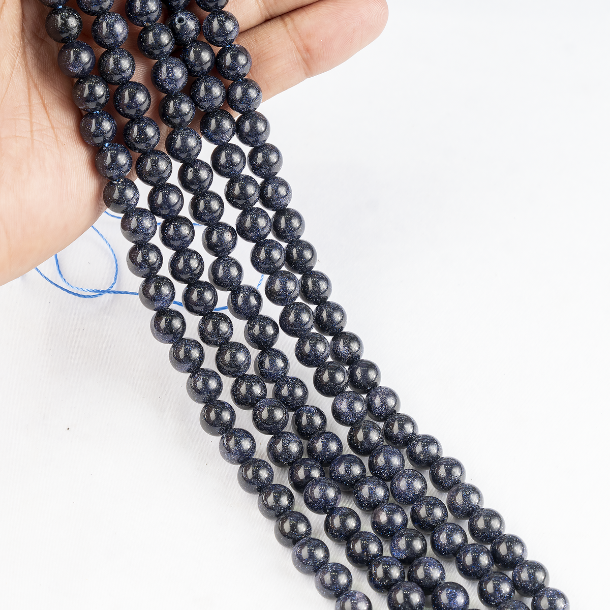 Blue Sandstone Beads, Natural Round Crystal Beads 4mm to 12mm | Beads | Wiccan Center