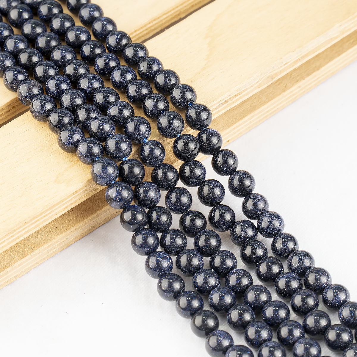 Blue Sandstone Beads, Natural Round Crystal Beads 4mm to 12mm | Beads | Wiccan Center