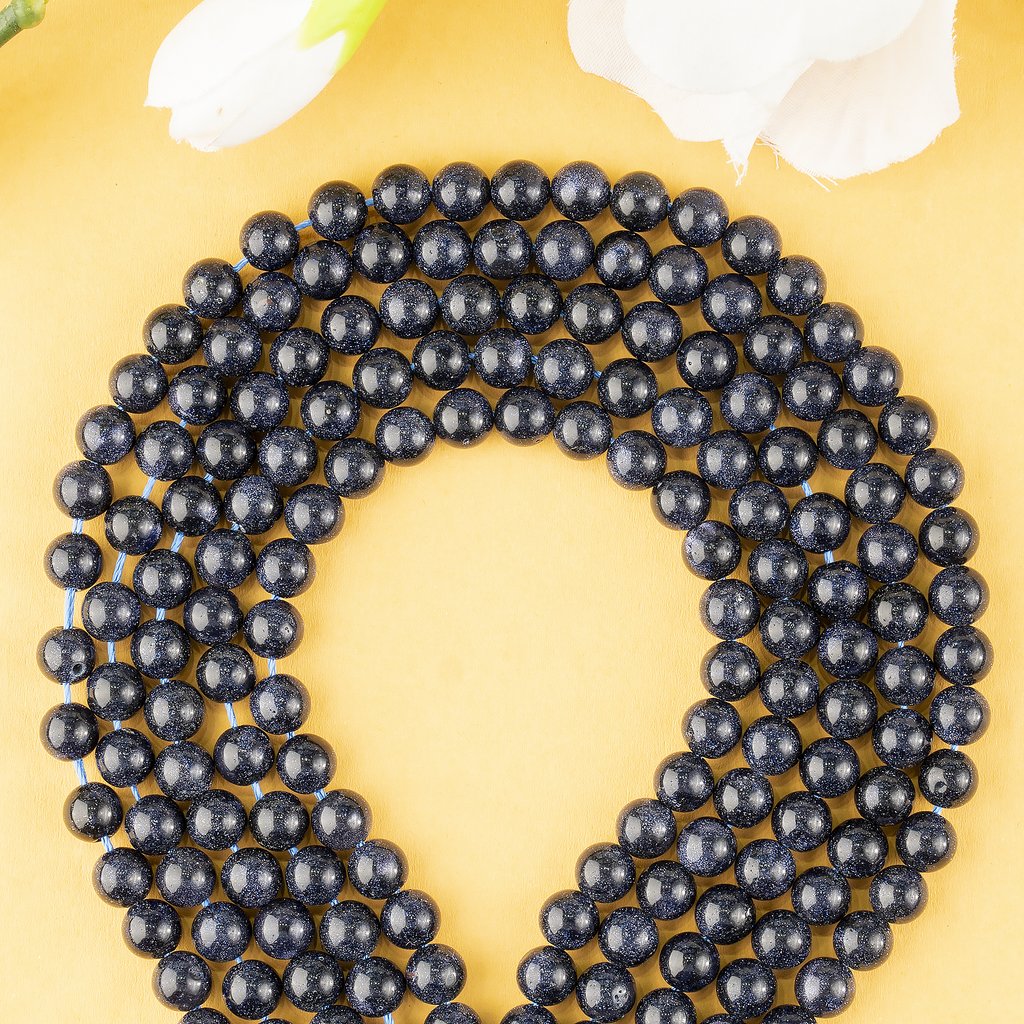 Blue Sandstone Beads, Natural Round Crystal Beads 4mm to 12mm | Beads | Wiccan Center