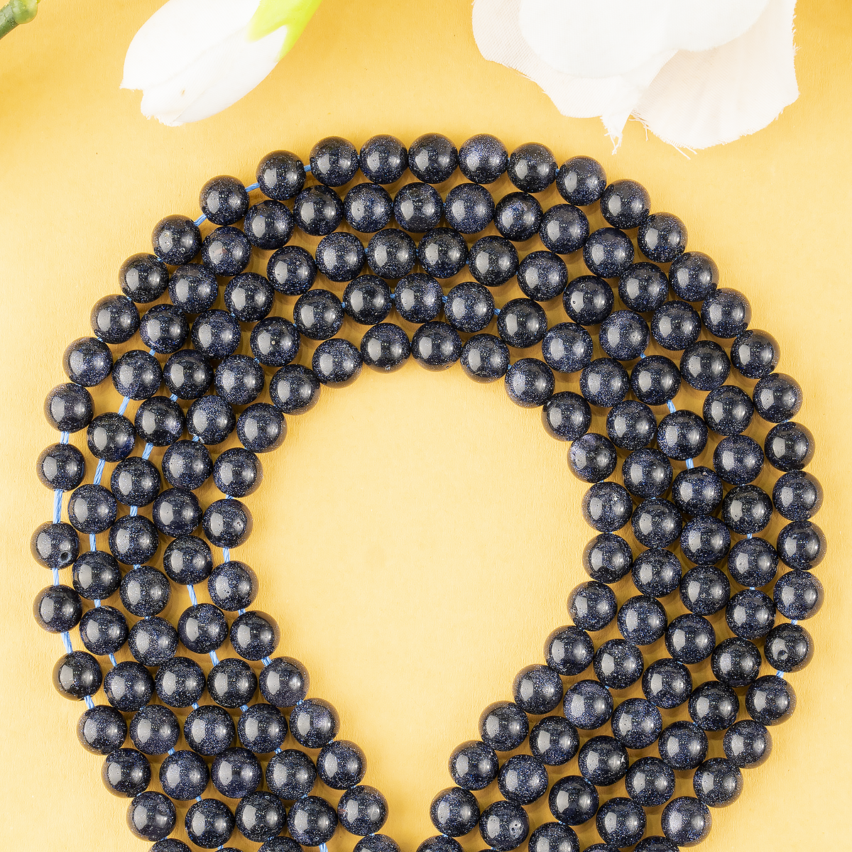 Blue Sandstone Beads, Natural Round Crystal Beads 4mm to 12mm | Beads | Wiccan Center