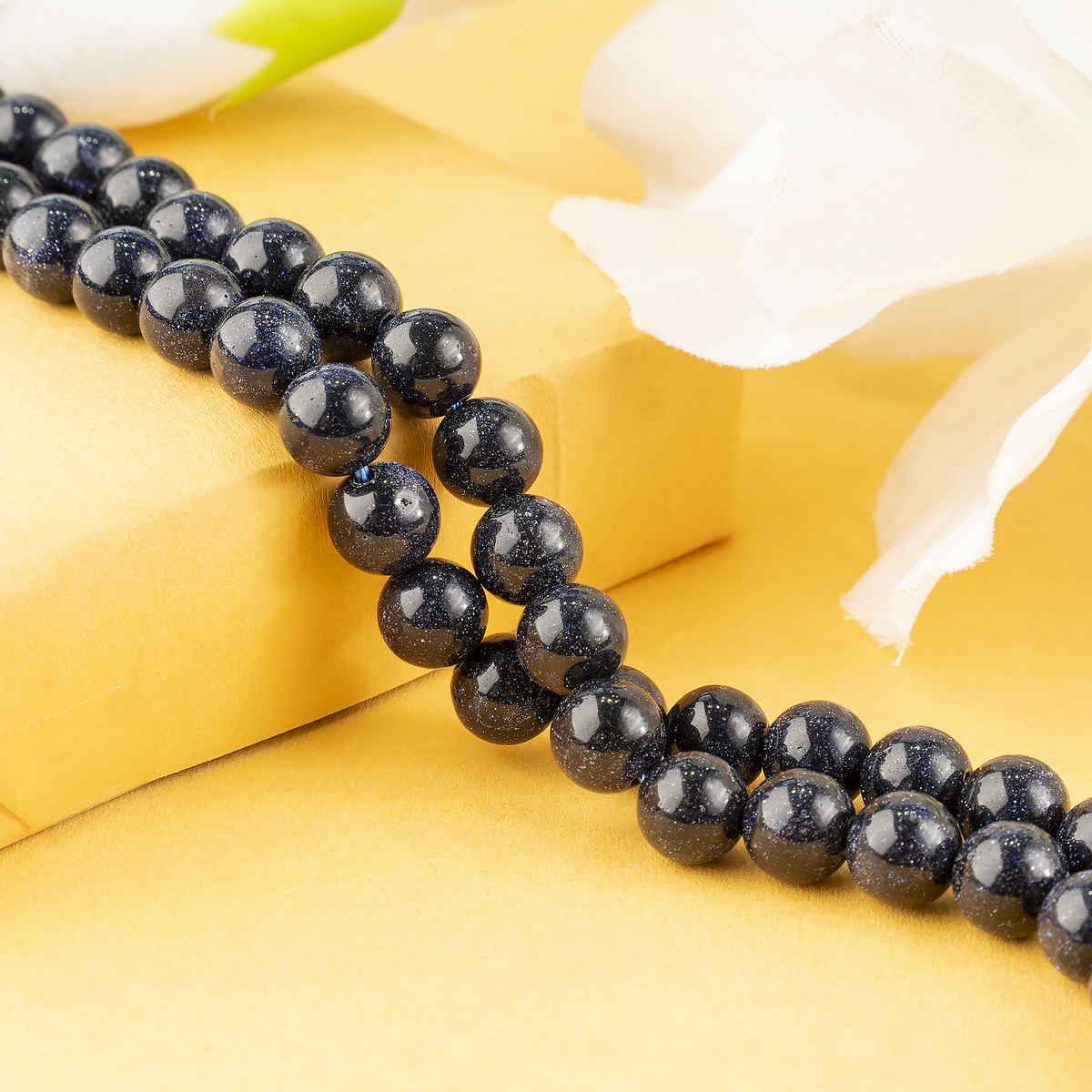 Blue Sandstone Beads, Natural Round Crystal Beads 4mm to 12mm | Beads | Wiccan Center