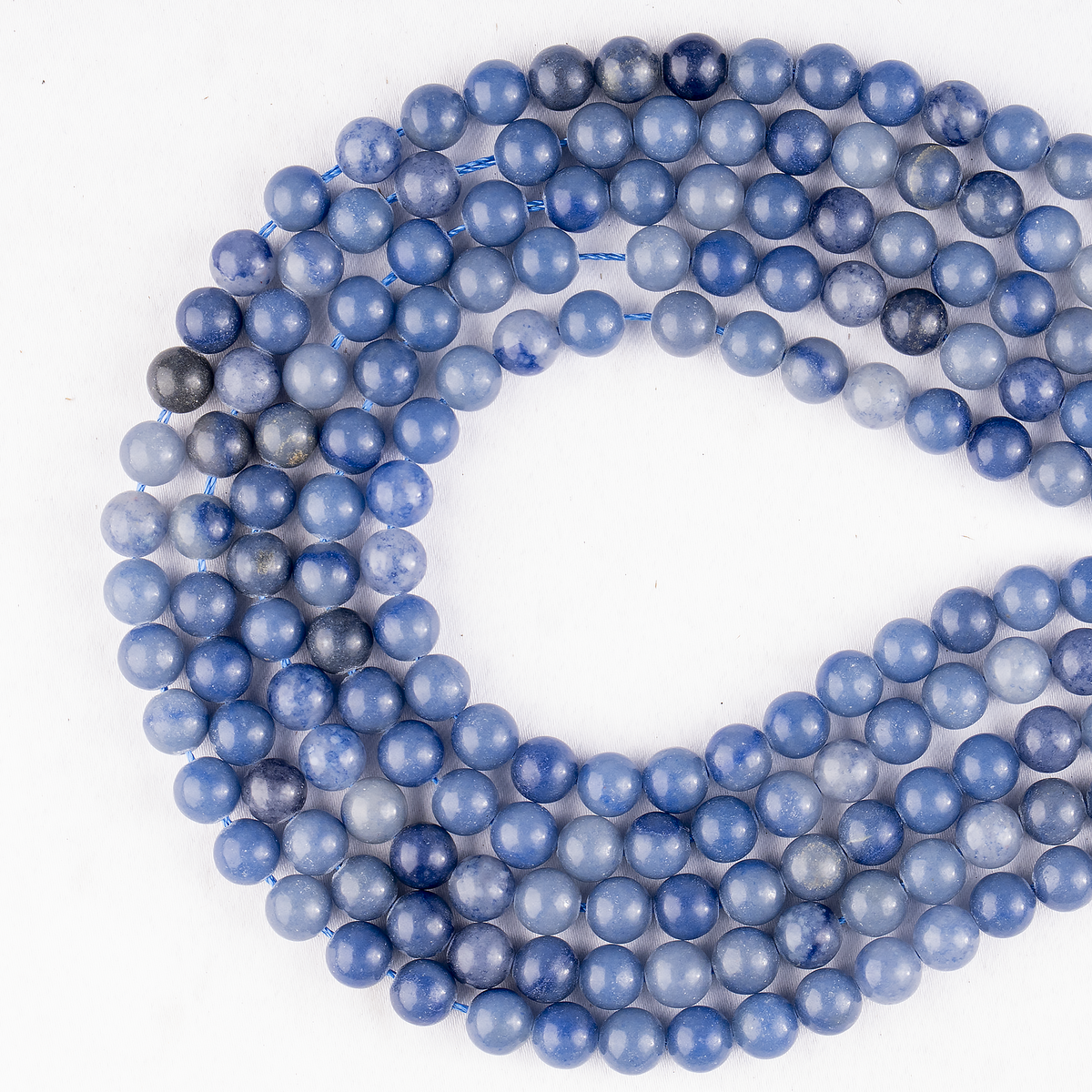 Blue Aventurine Beads, Natural Round Crystal Beads 4mm to 12mm | Beads | Wiccan Center