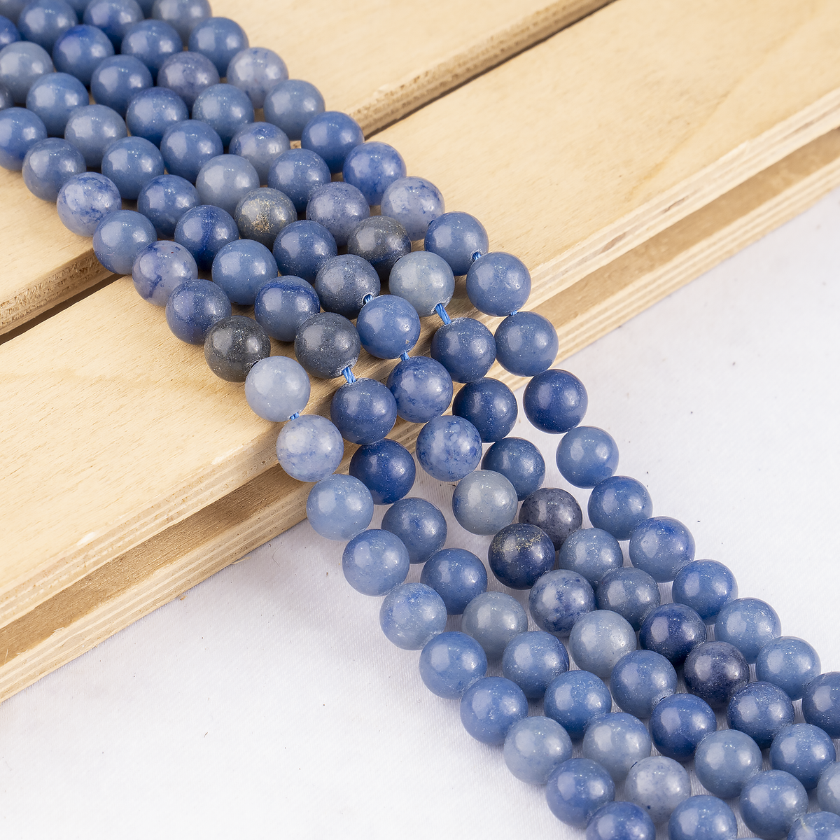 Blue Aventurine Beads, Natural Round Crystal Beads 4mm to 12mm | Beads | Wiccan Center