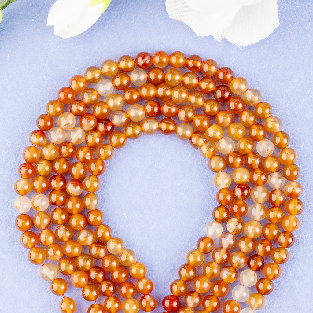 Carnelian Beads, Natural Round Crystal Beads 4mm to 12mm | Beads | Wiccan Center