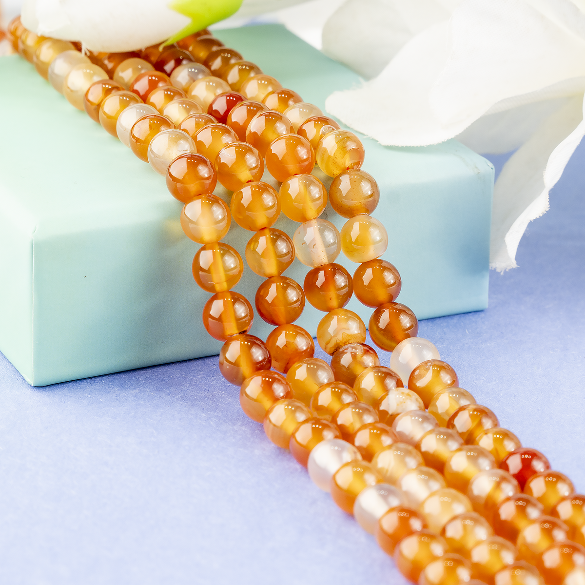 Carnelian Beads, Natural Round Crystal Beads 4mm to 12mm | Beads | Wiccan Center