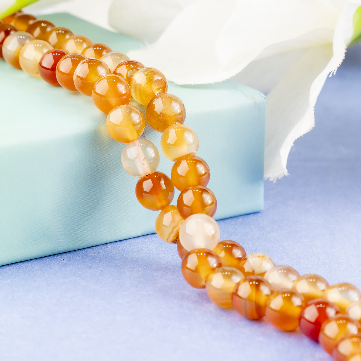Carnelian Beads, Natural Round Crystal Beads 4mm to 12mm | Beads | Wiccan Center