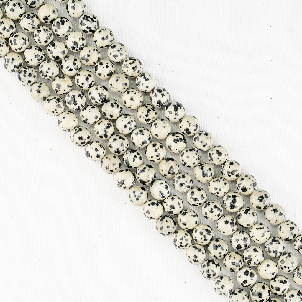 Dalmatian Jasper Beads, Natural Round Crystal Beads 4mm to 12mm | | Wiccan Center