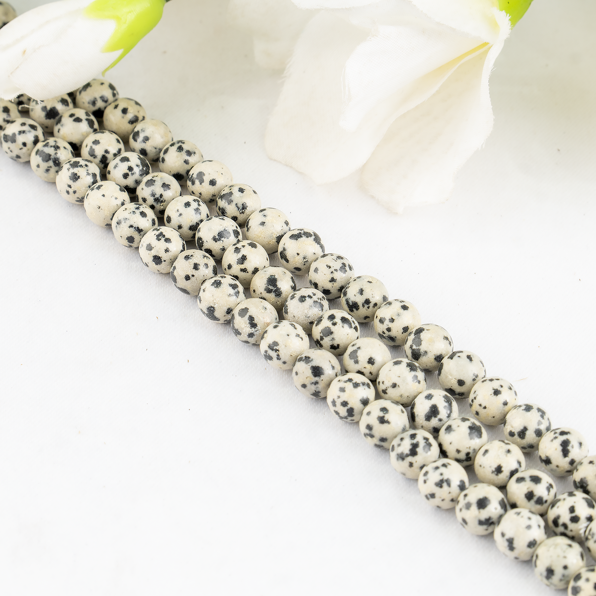 Dalmatian Jasper Beads, Natural Round Crystal Beads 4mm to 12mm | | Wiccan Center