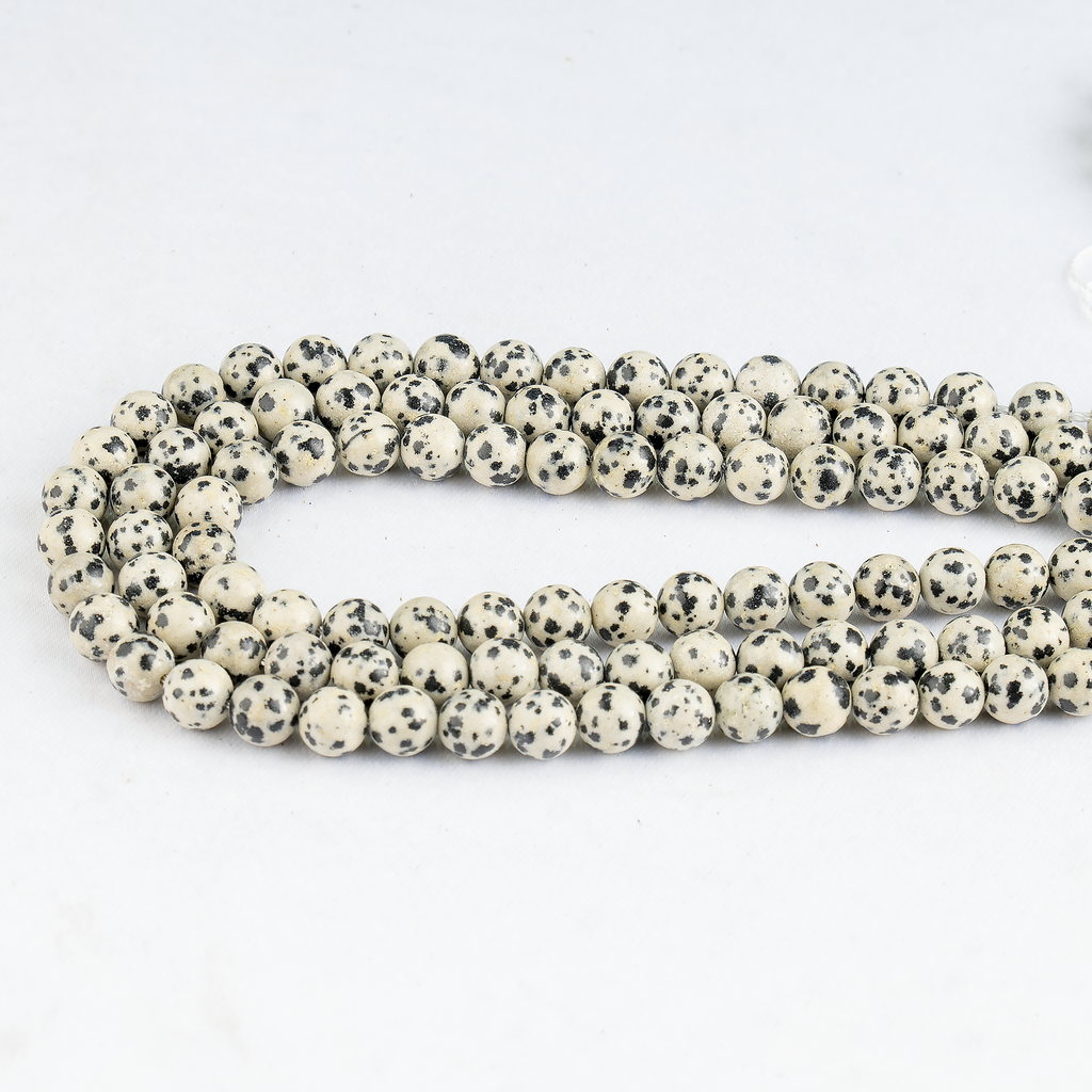 Dalmatian Jasper Beads, Natural Round Crystal Beads 4mm to 12mm | | Wiccan Center