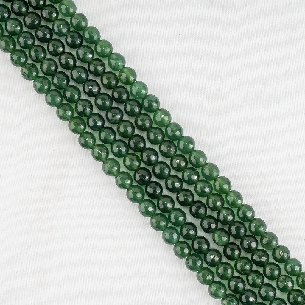Green Jade Faceted Beads, Crystal Beads for Jewelry | | Wiccan Center