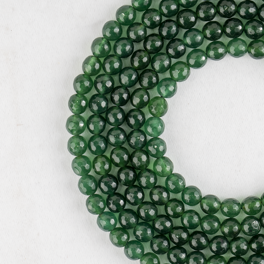 Green Jade Faceted Beads, Crystal Beads for Jewelry | | Wiccan Center