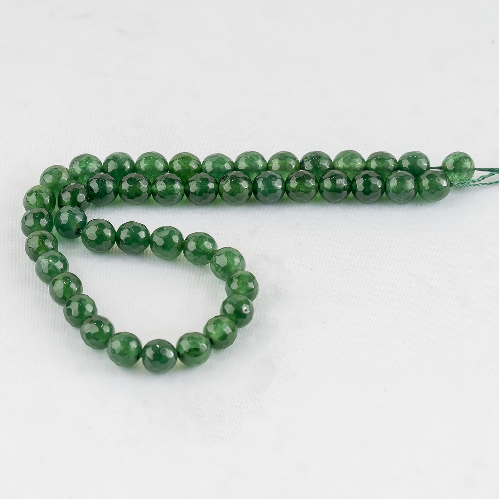 Green Jade Faceted Beads, Crystal Beads for Jewelry | | Wiccan Center