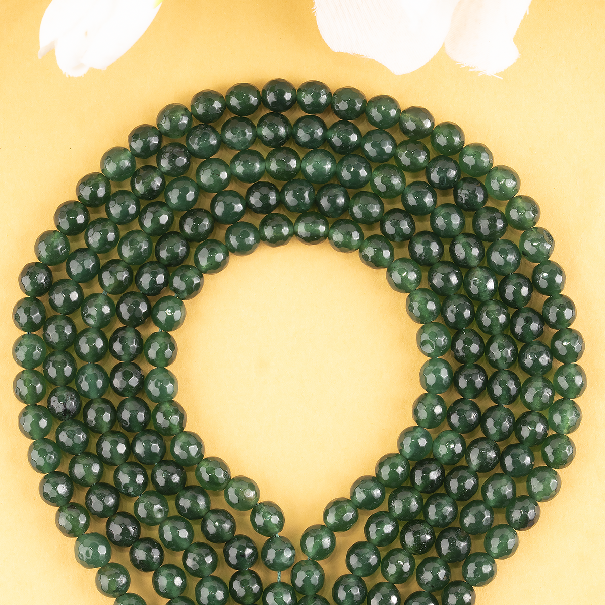 Green Jade Faceted Beads, Crystal Beads for Jewelry | | Wiccan Center