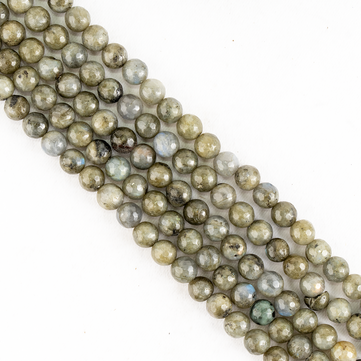 Labradorite Faceted Beads, Crystal Beads for Jewelry.