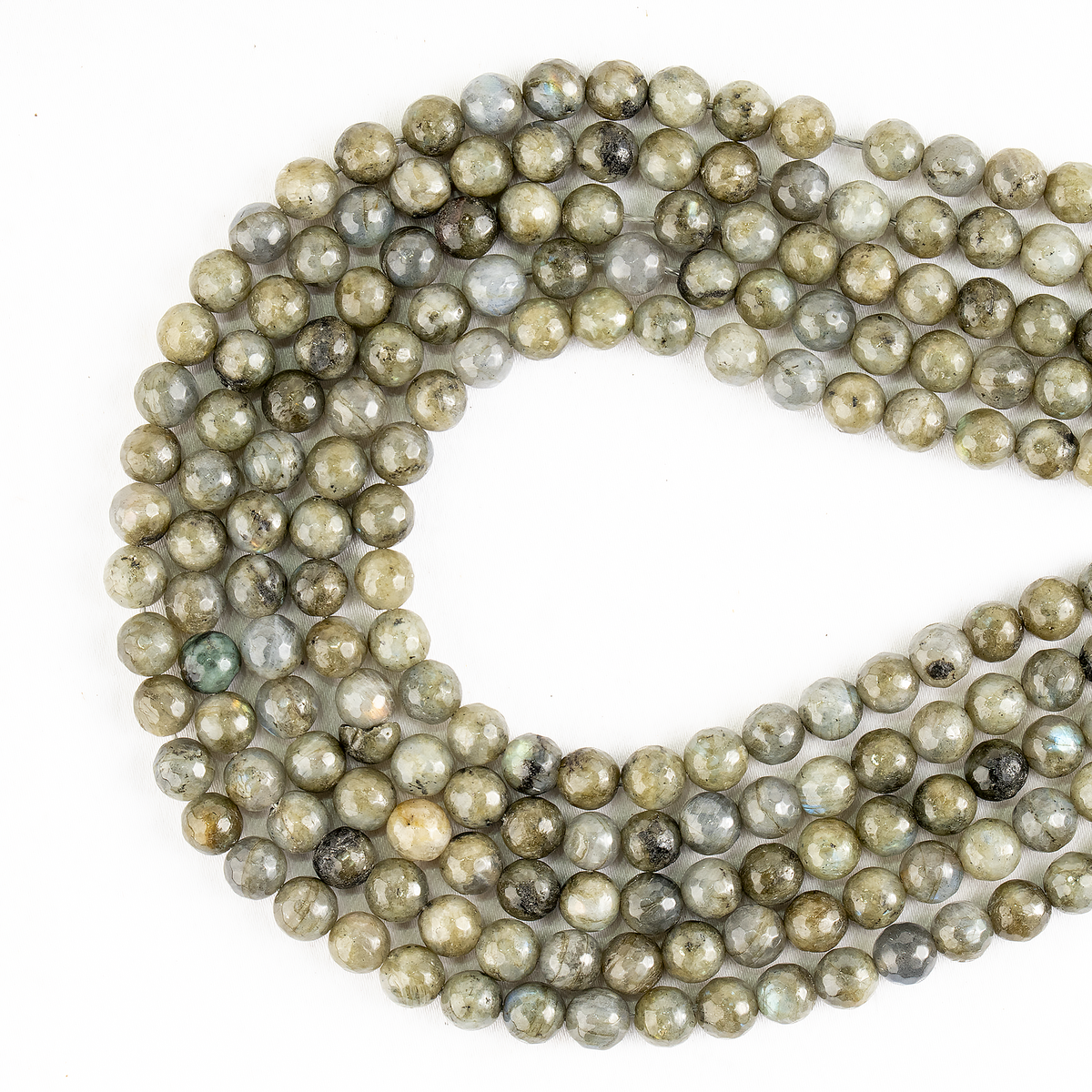 Labradorite Faceted Beads, Crystal Beads for Jewelry.