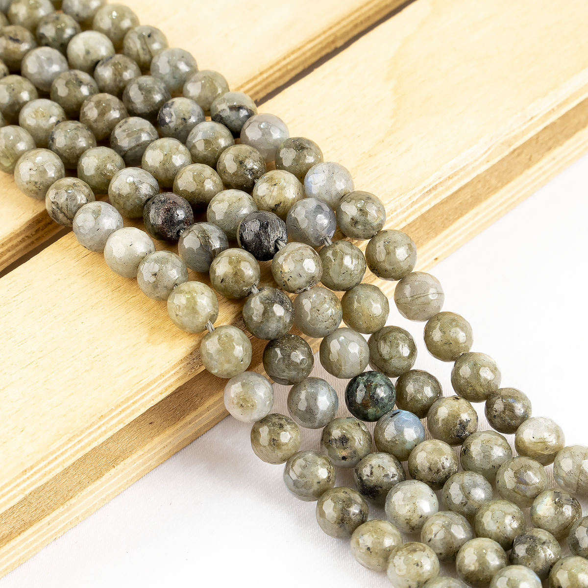 Labradorite Faceted Beads, Crystal Beads for Jewelry.