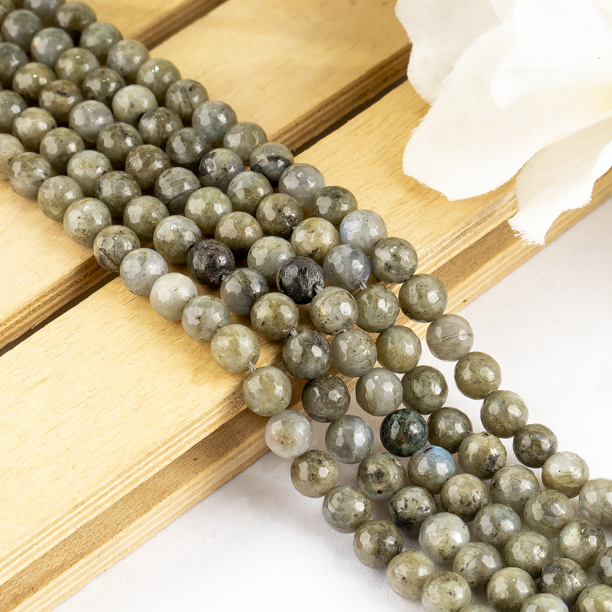 Labradorite Faceted Beads, Crystal Beads for Jewelry.