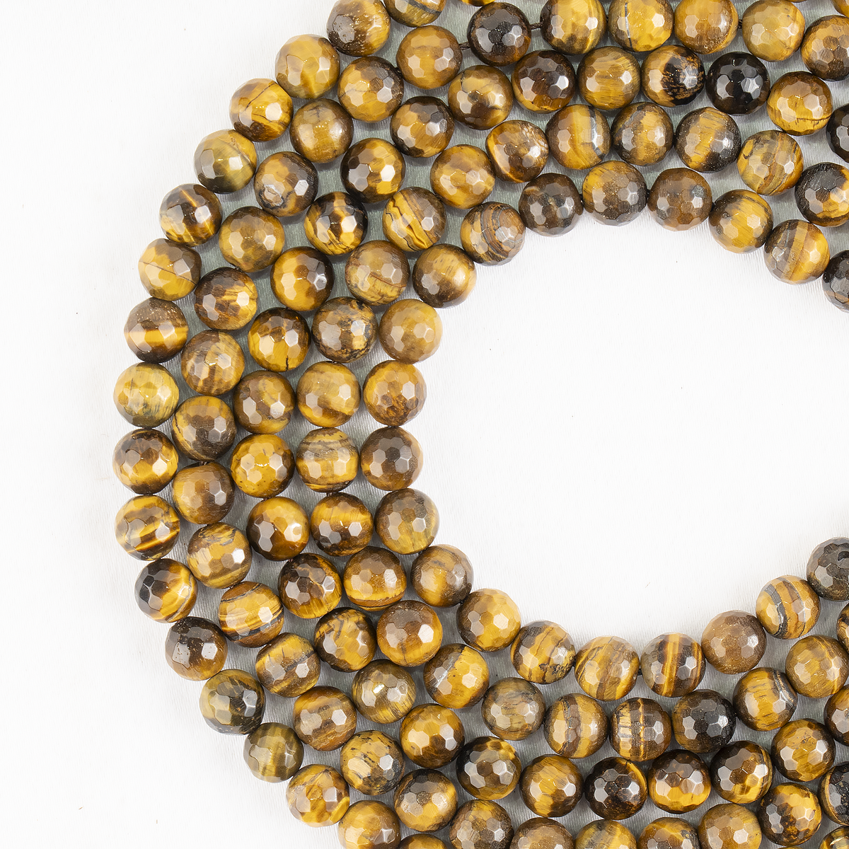 Tiger eye Faceted Beads, Crystal Beads for Jewelry. | Beads | Wiccan Center