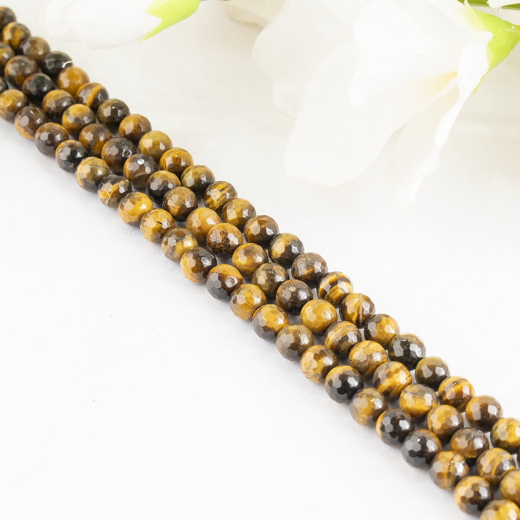 Tiger eye Faceted Beads, Crystal Beads for Jewelry. | Beads | Wiccan Center