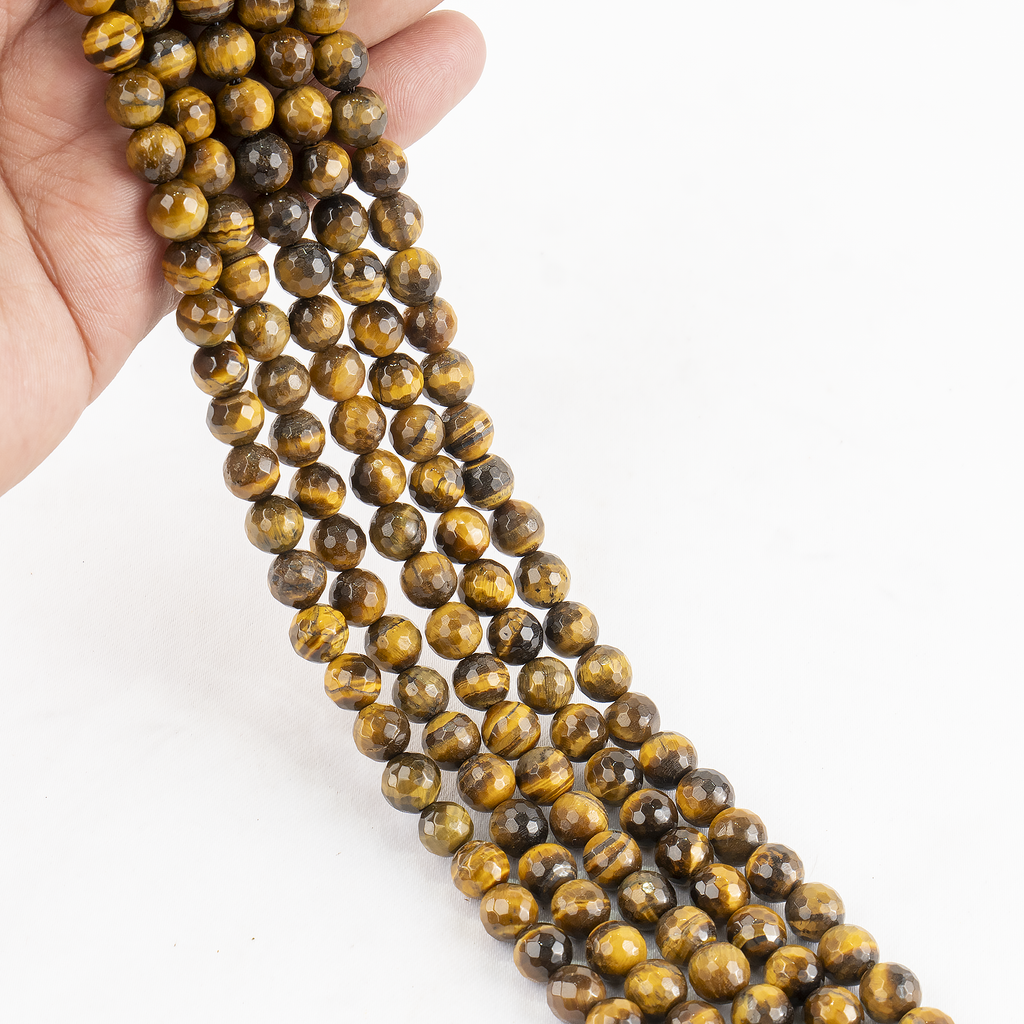 Tiger eye Faceted Beads, Crystal Beads for Jewelry. | Beads | Wiccan Center