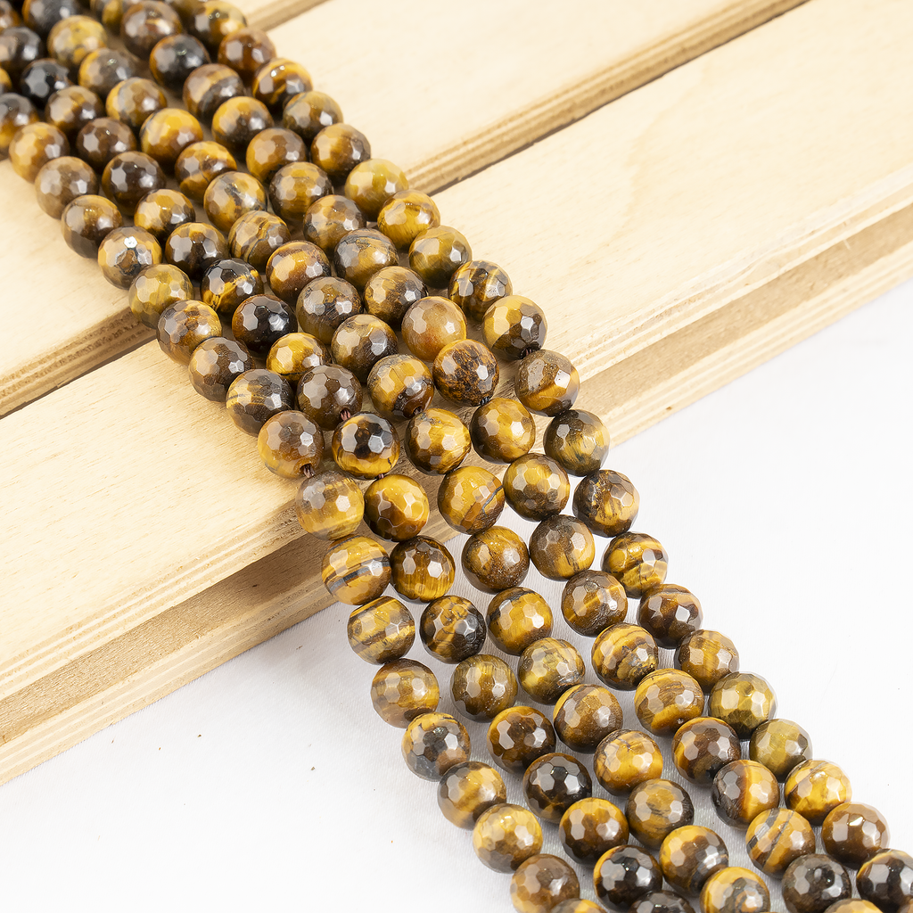 Tiger eye Faceted Beads, Crystal Beads for Jewelry. | Beads | Wiccan Center