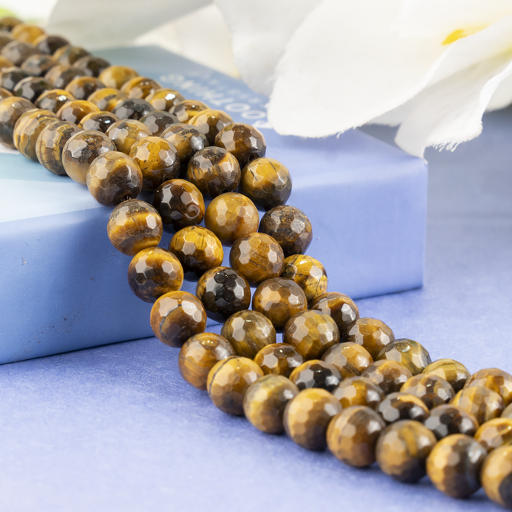 Tiger eye Faceted Beads, Crystal Beads for Jewelry. | Beads | Wiccan Center
