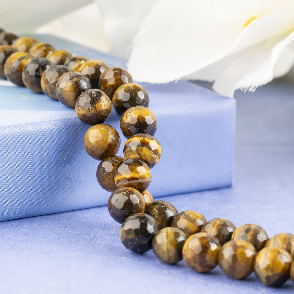 Tiger eye Faceted Beads, Crystal Beads for Jewelry. | Beads | Wiccan Center