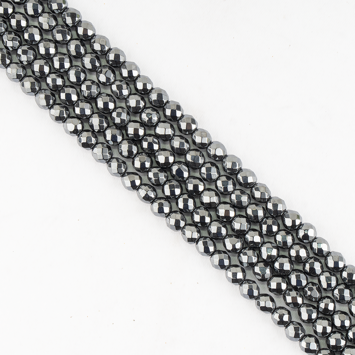 Hematite Faceted Beads, Crystal Beads for Jewelry.