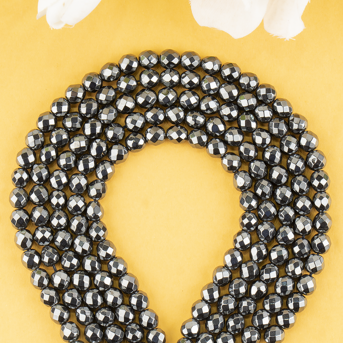 Hematite Faceted Beads, Crystal Beads for Jewelry.