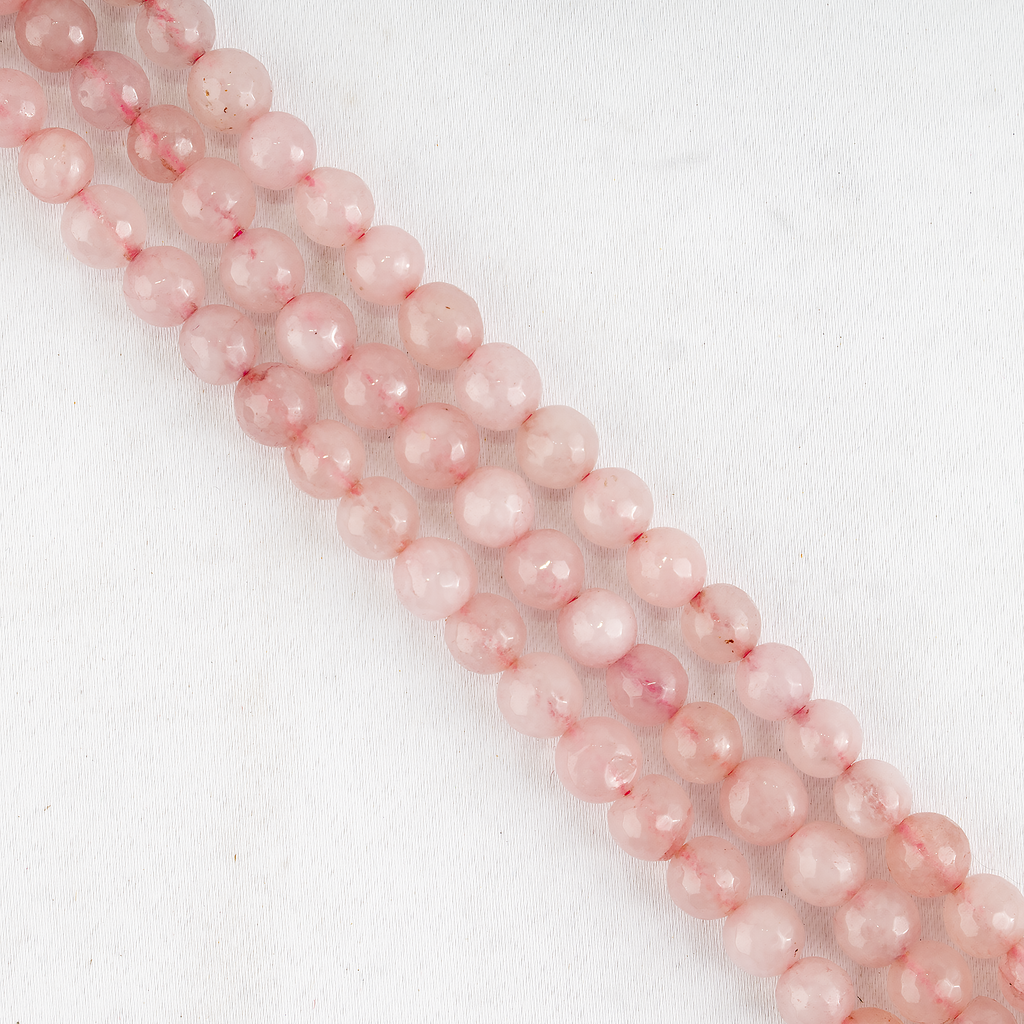 Rose Quartz Faceted Beads, Crystal Beads for Jewelry. | | Wiccan Center