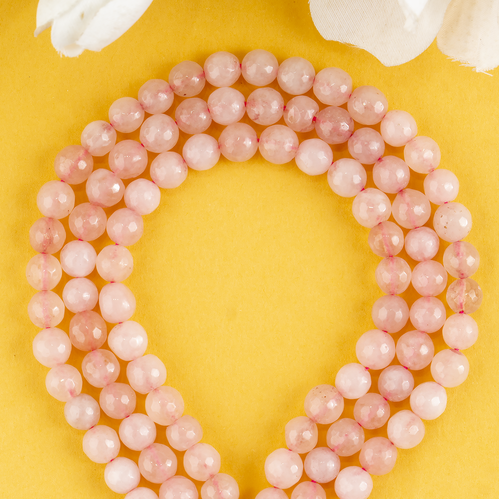 Rose Quartz Faceted Beads, Crystal Beads for Jewelry. | | Wiccan Center