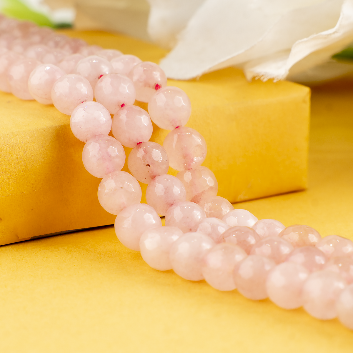Rose Quartz Faceted Beads, Crystal Beads for Jewelry. | | Wiccan Center