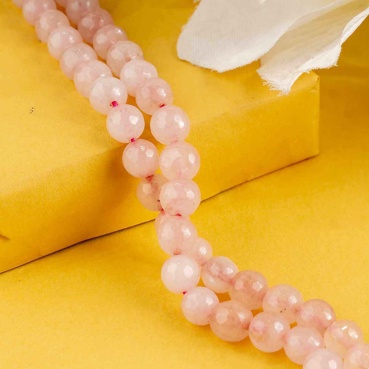 Rose Quartz Faceted Beads, Crystal Beads for Jewelry. | | Wiccan Center