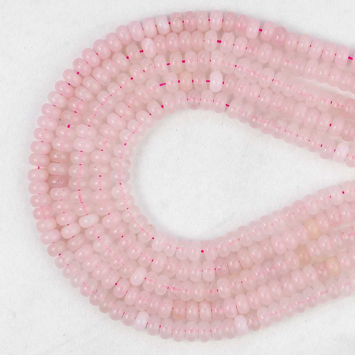 Rondelle Beads | Rose Quartz | Crystal Beads for Jewelry