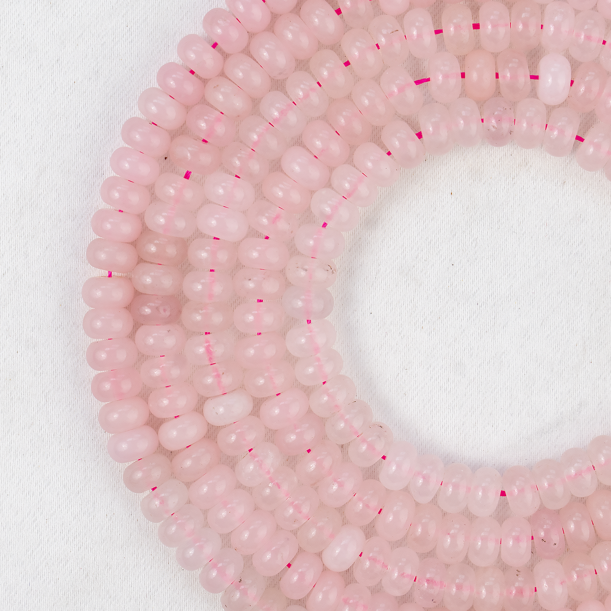 Rondelle Beads | Rose Quartz | Crystal Beads for Jewelry | | Wiccan Center