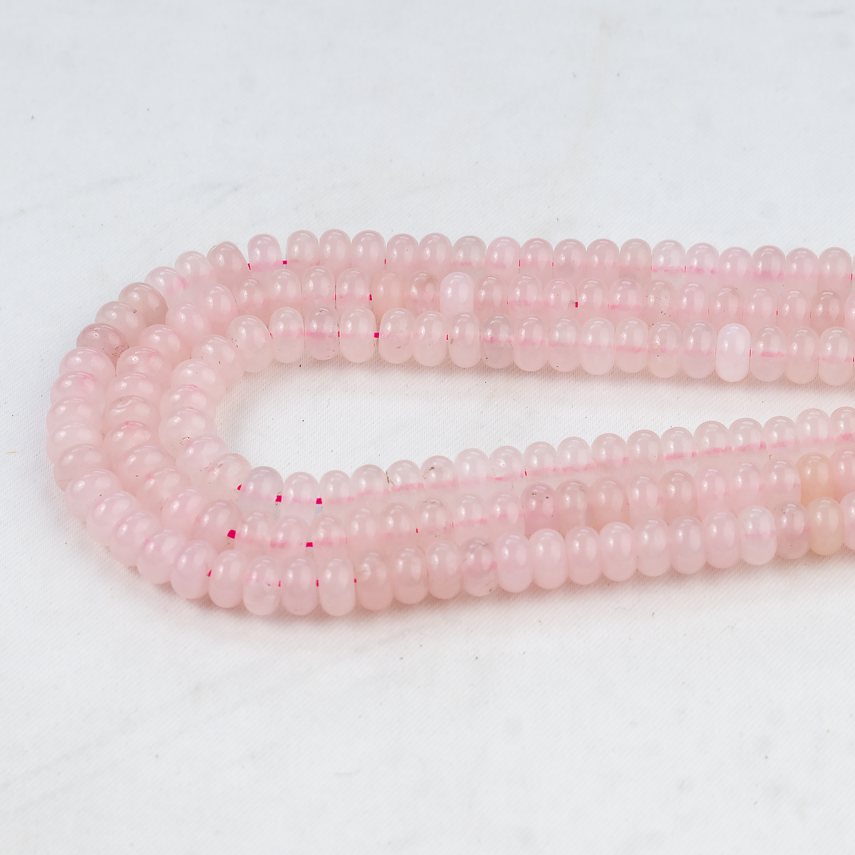 Rondelle Beads | Rose Quartz | Crystal Beads for Jewelry