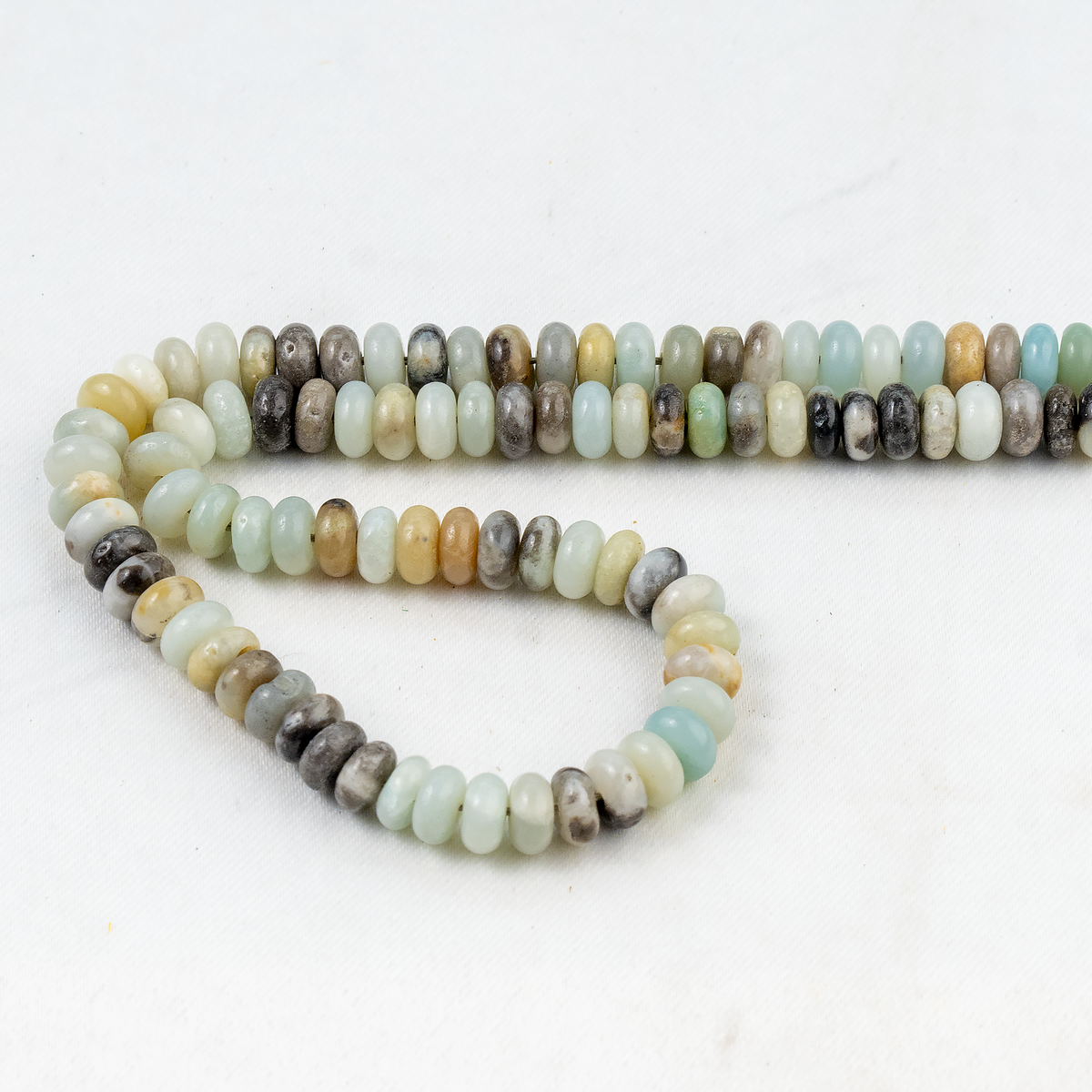 Multi Amazonite Rondelle Beads, Crystal Beads for Jewelry.