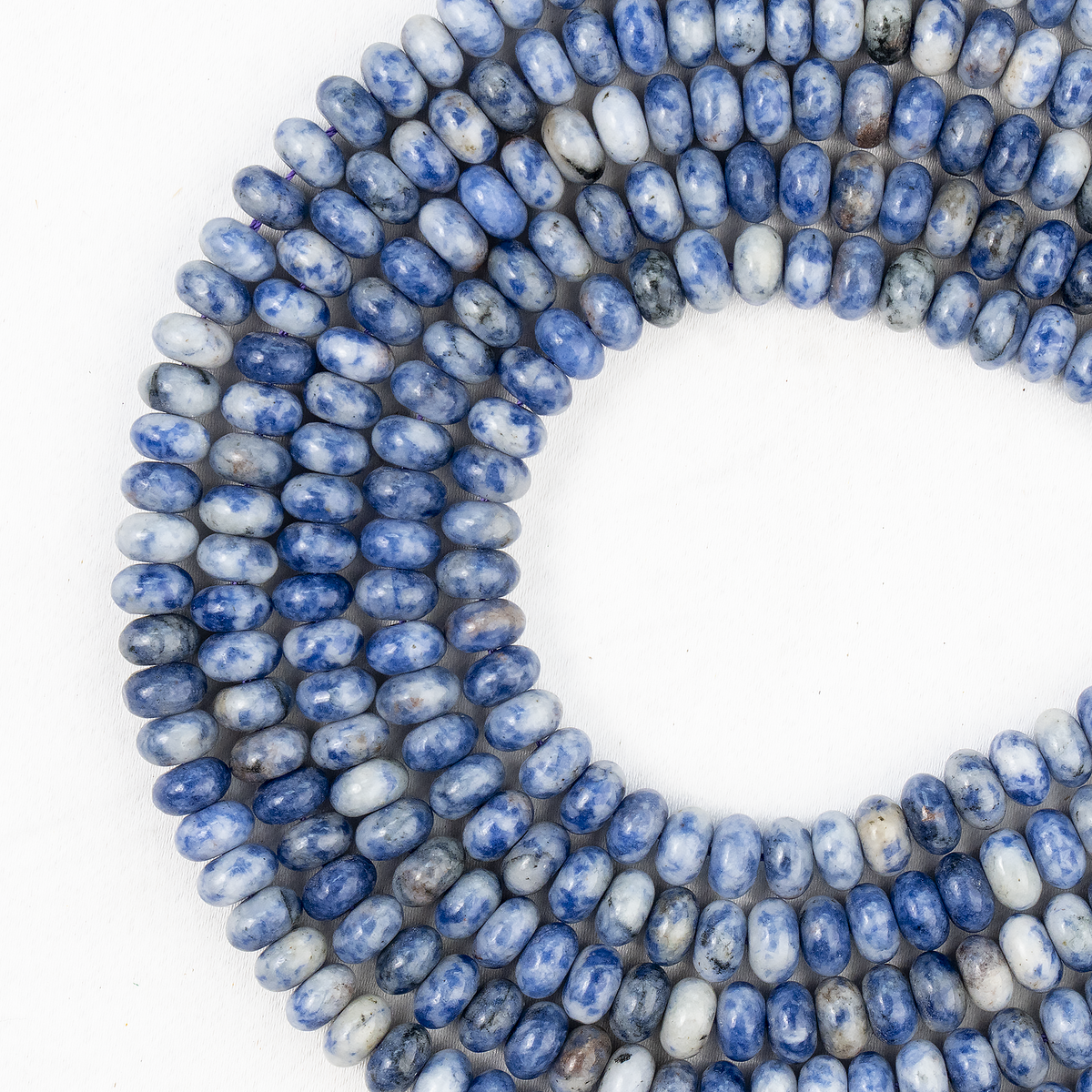 Sodalite Rondelle Beads, Crystal Beads for Jewelry. | | Wiccan Center